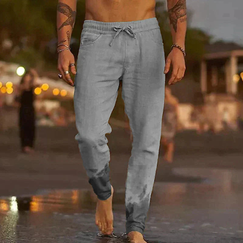 Marco | Pantaloni da Spiaggia in Lino