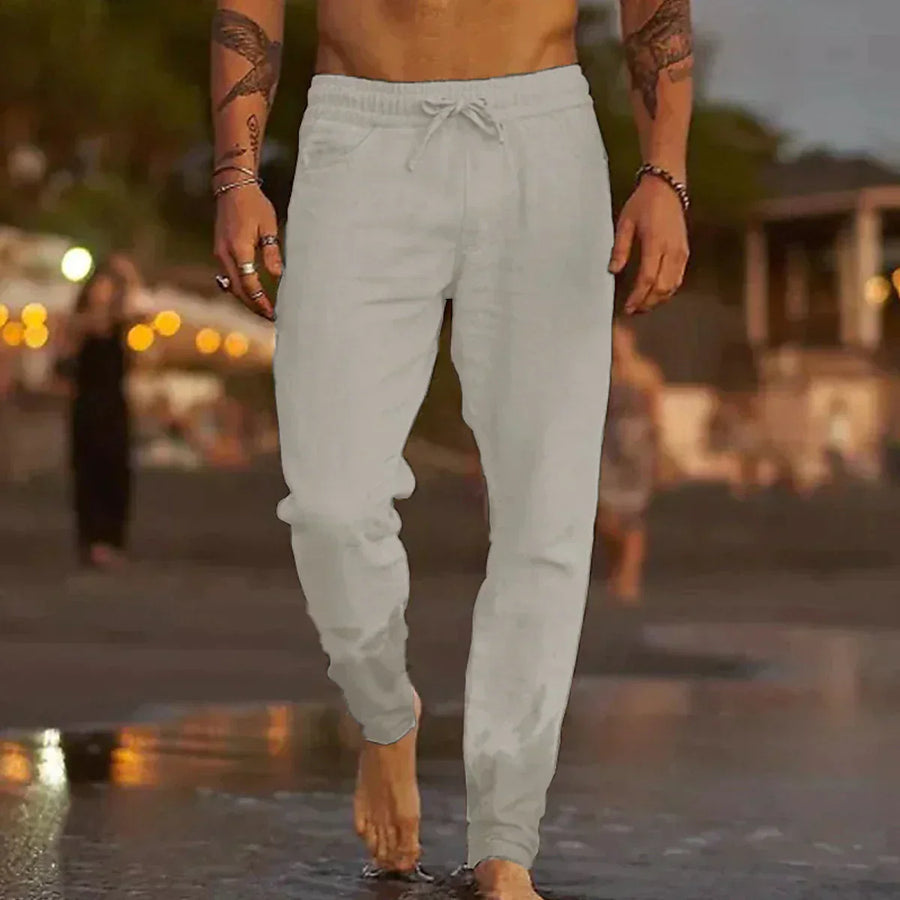 Marco | Pantaloni da Spiaggia in Lino