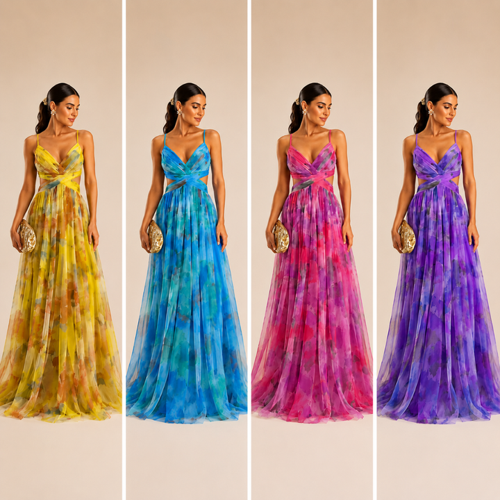 Maxi | Abito Eleganza Floreale