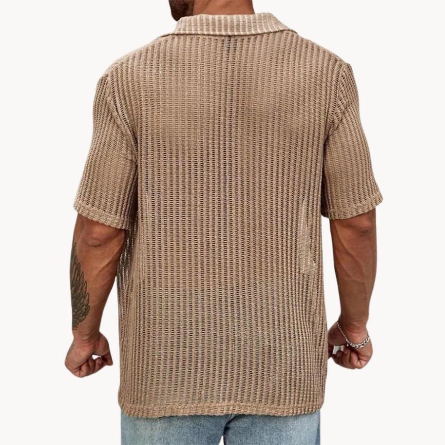 Rodrigo | Camicia traforata a manica corta
