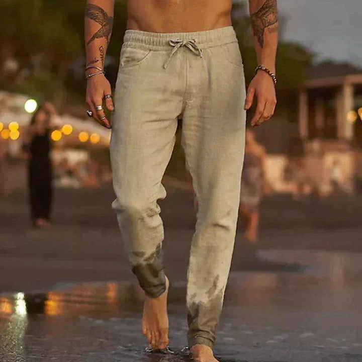 Marco | Pantaloni da Spiaggia in Lino