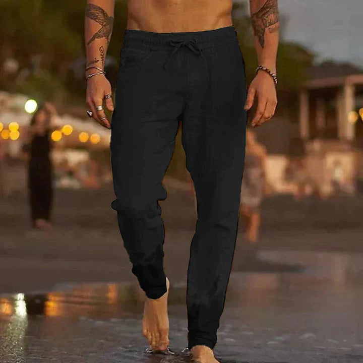 Marco | Pantaloni da Spiaggia in Lino