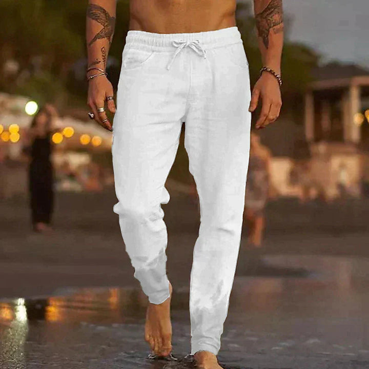 Marco | Pantaloni da Spiaggia in Lino