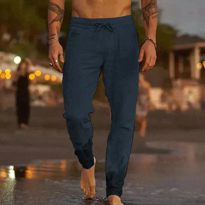 Marco | Pantaloni da Spiaggia in Lino