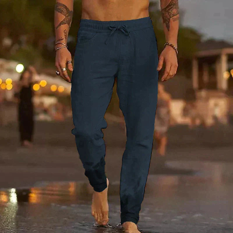 Marco | Pantaloni da Spiaggia in Lino