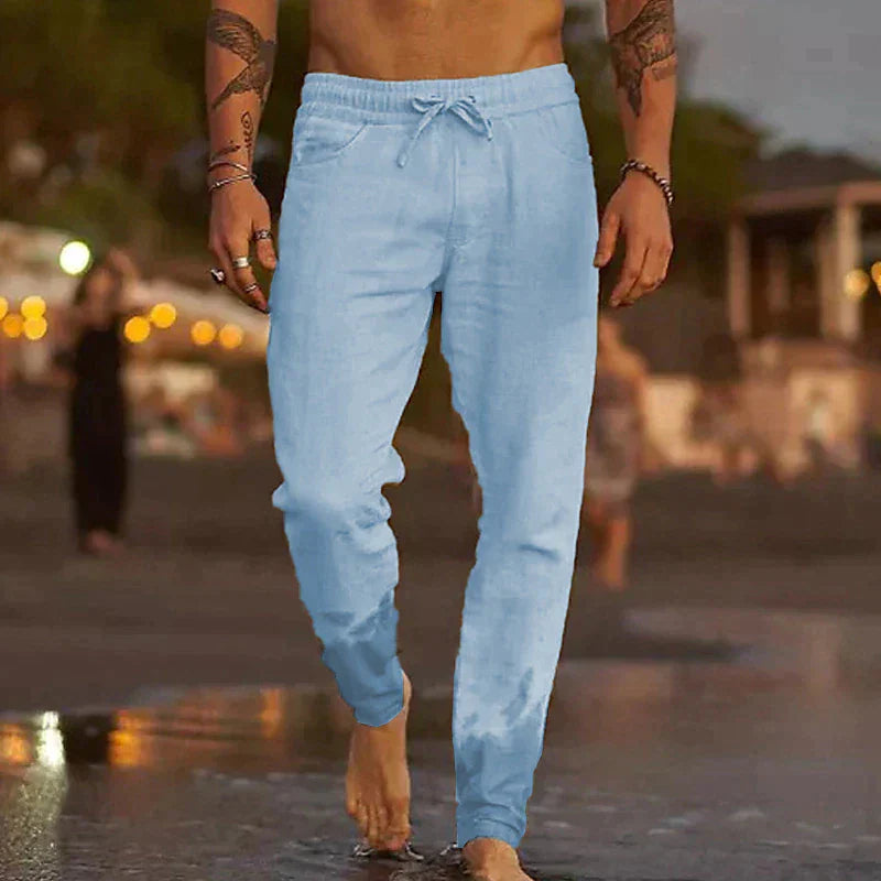 Marco | Pantaloni da Spiaggia in Lino