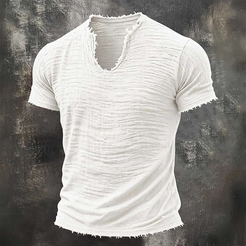 Nobile | T-Shirt con Scollo a V 100% Cotone (1+1 GRATIS)