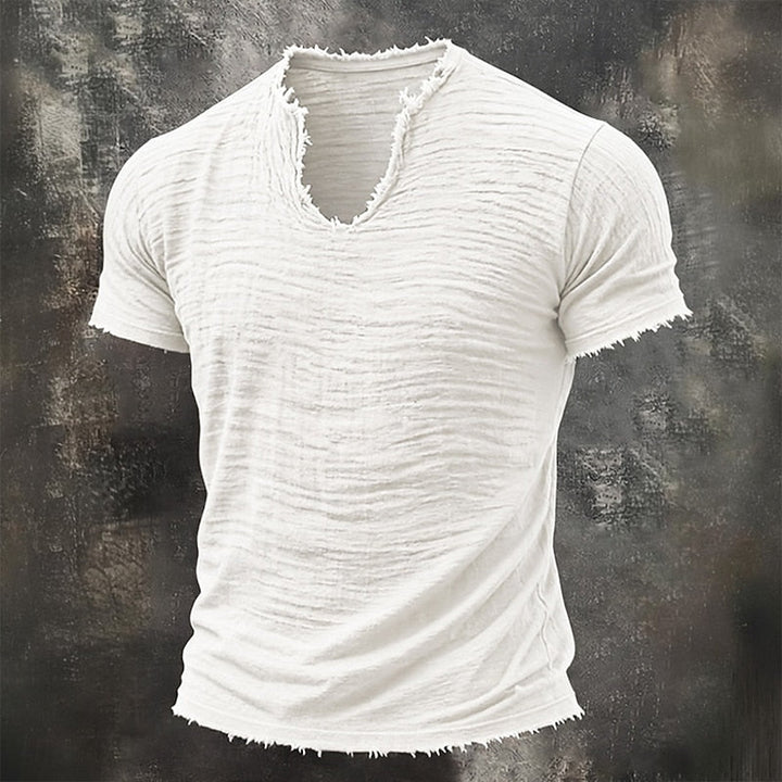 Nobile | T-Shirt con Scollo a V 100% Cotone (1+1 GRATIS)