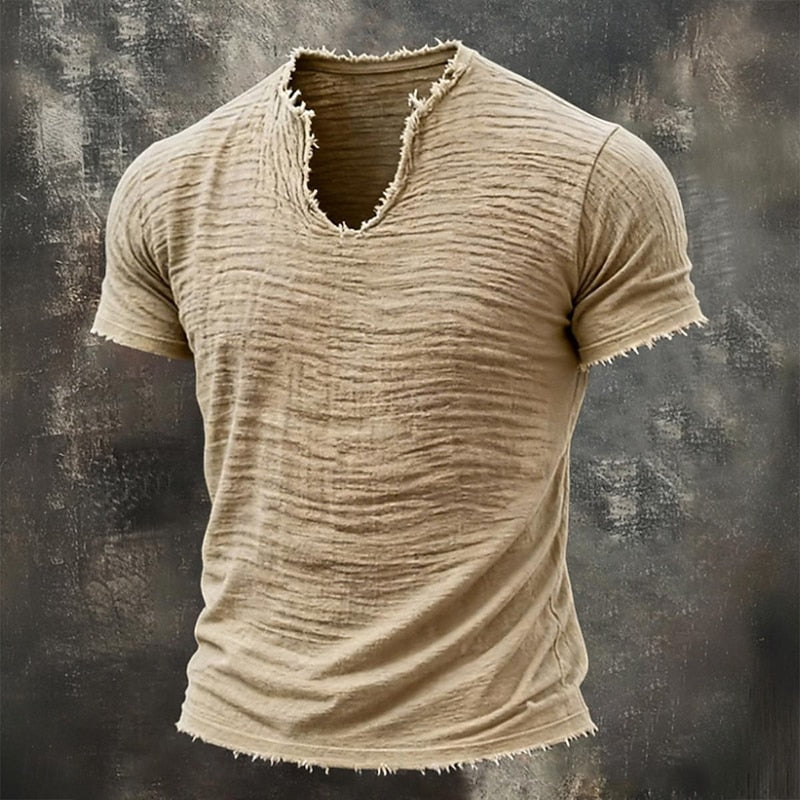 Nobile | T-Shirt con Scollo a V 100% Cotone (1+1 GRATIS)
