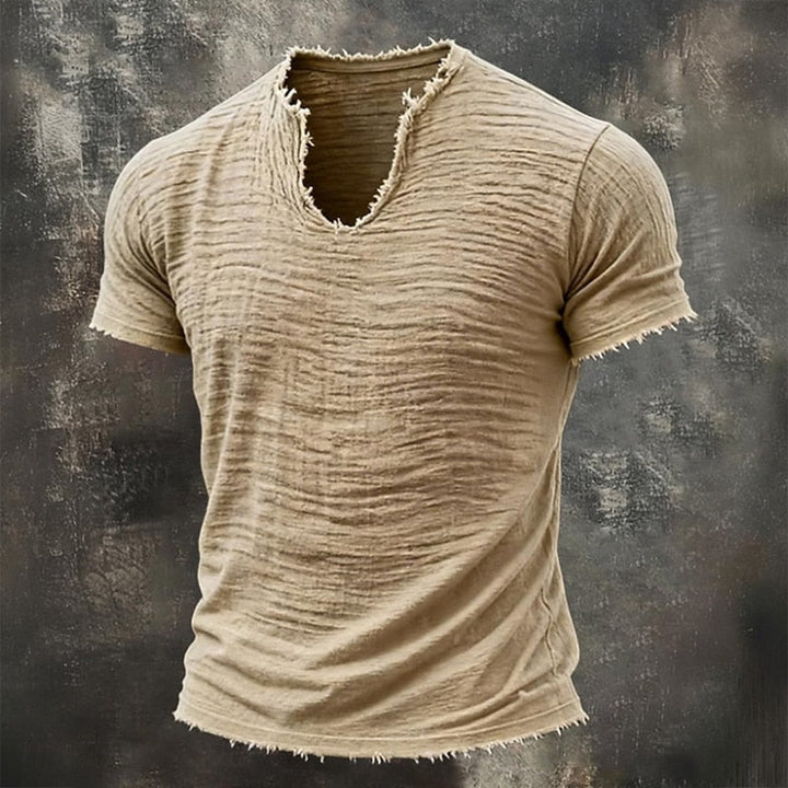 Nobile | T-Shirt con Scollo a V 100% Cotone (1+1 GRATIS)