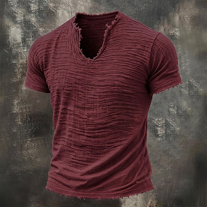 Nobile | T-Shirt con Scollo a V 100% Cotone (1+1 GRATIS)